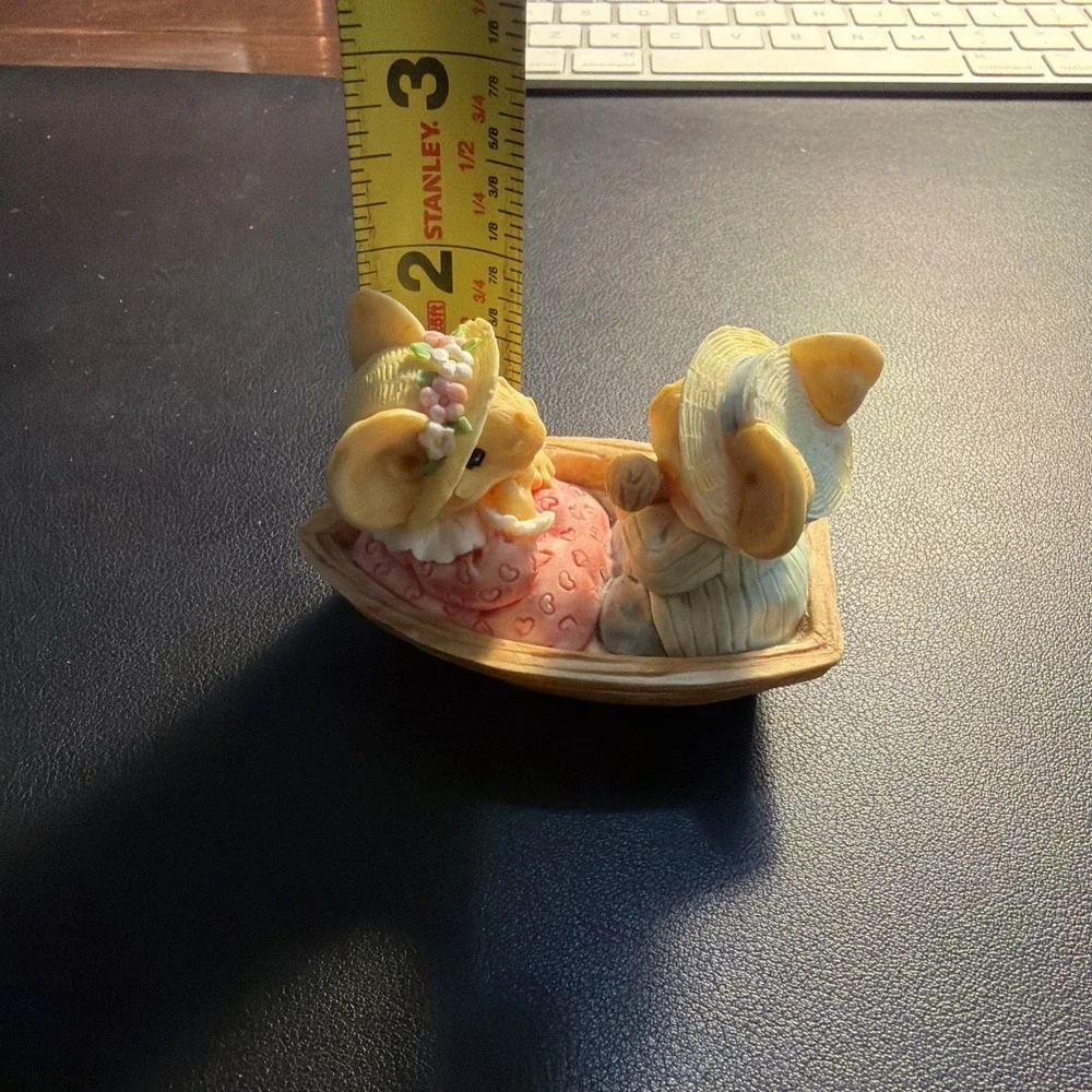 Vintage 1993 Ganz LITTLE CHEESERS Mouse Figurine 